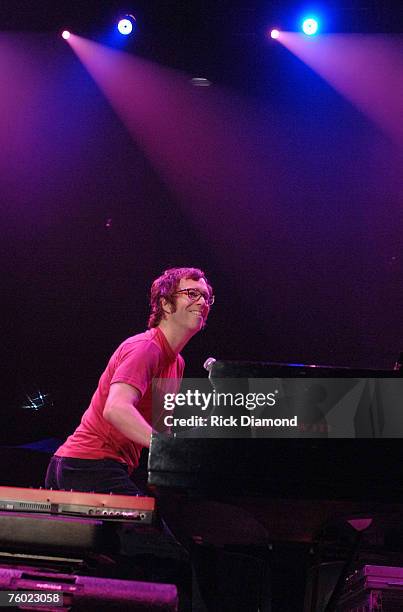 Ben Folds, opening act for John Mayer plays live at Philips Arena in Atlanta Georgia on August 5, 2007.