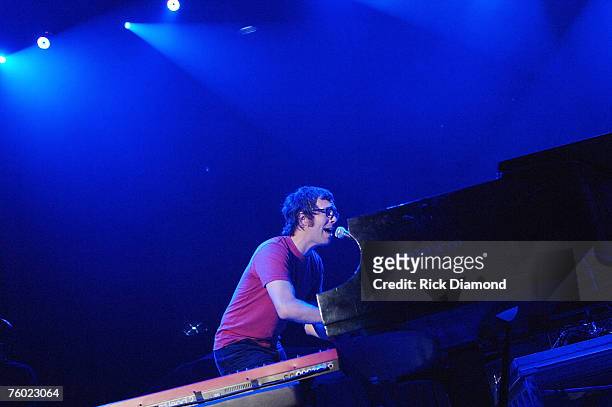 Ben Folds, opening act for John Mayer plays live at Philips Arena in Atlanta Georgia on August 5, 2007.