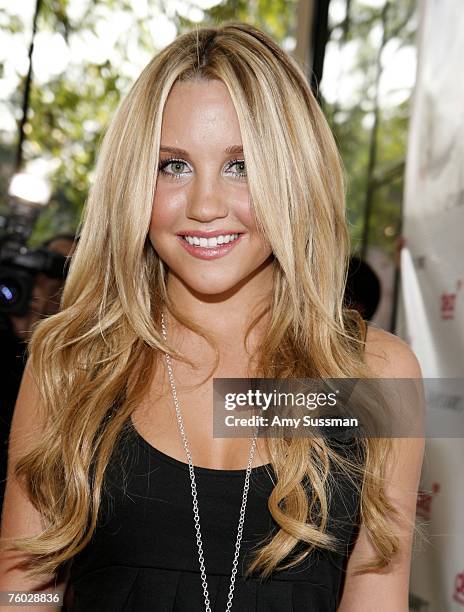 Amanda Bynes attends the launch party of her new clothing line ''DEAR'' at Sushi Samba on August 8, 2007 in New York City.