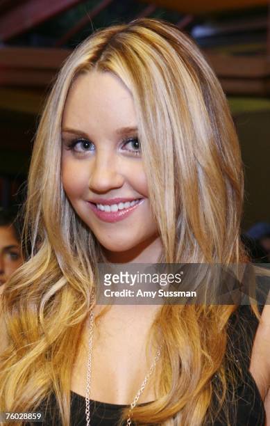 Amanda Bynes attends the launch party of her new clothing line ''DEAR'' at Sushi Samba on August 8, 2007 in New York City.
