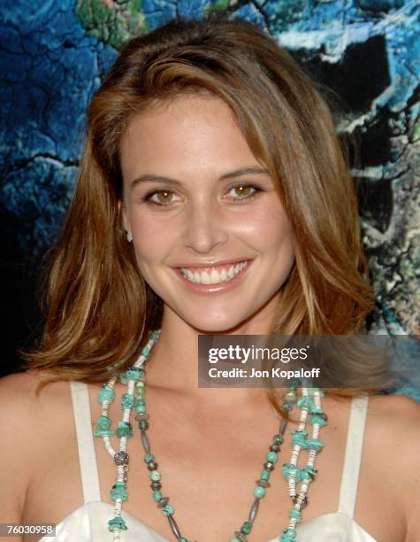 Actress/model Josie Maran arrives at the Los Angeles premiere of "The 11th Hour" at the Arclight Cinemas on August 8, 2007 in Hollywood, California.
