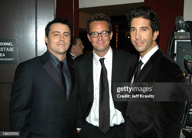 Matt LeBlanc, Matthew Perry and David Schwimmer