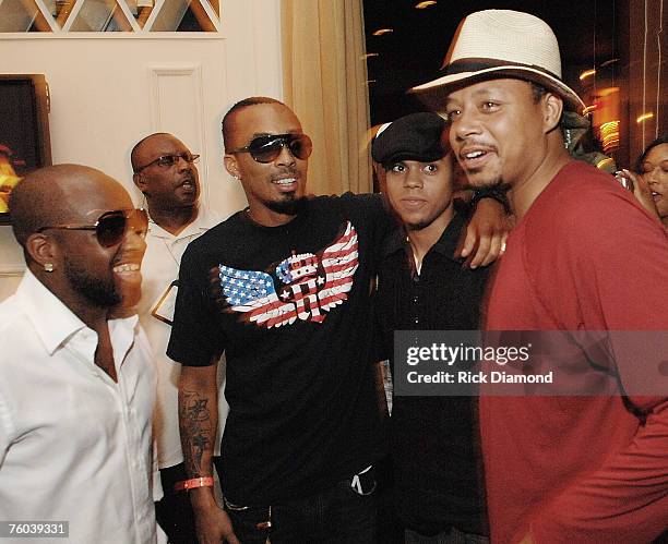 Artist and Producer Jermaine Dupri, Artist, Producer and Film Maker Dallas Austin, Evan Ross, Son of Diana Ross and Actor Terrence Howard. Celebrate...