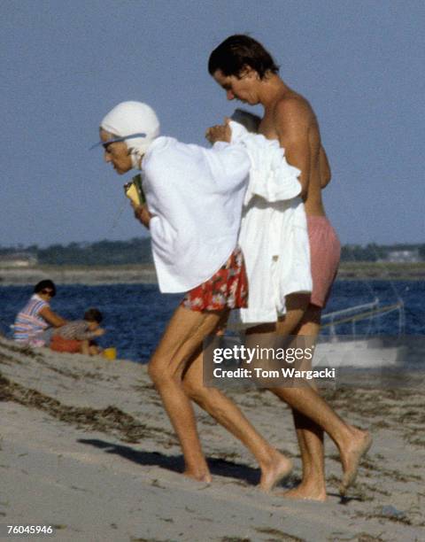 Rose Kennedy on vacation in Hyannisport on September 23, 1979 in Massachucetts.