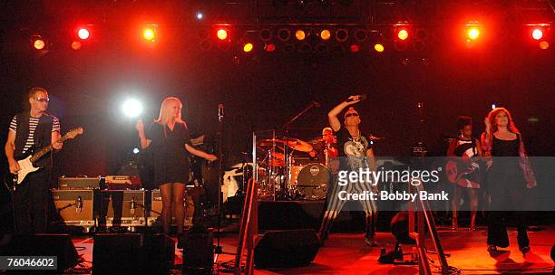 The 52's, Kate Pierson, Keith Strickland, Cindy Wilson and Fred Schneider perfom at Seaside Concert Series Asser Levy Park, Brooklyn New York August...