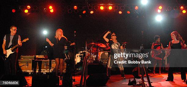 The 52's, Kate Pierson, Keith Strickland, Cindy Wilson and Fred Schneider perfom at Seaside Concert Series Asser Levy Park, Brooklyn New York August...