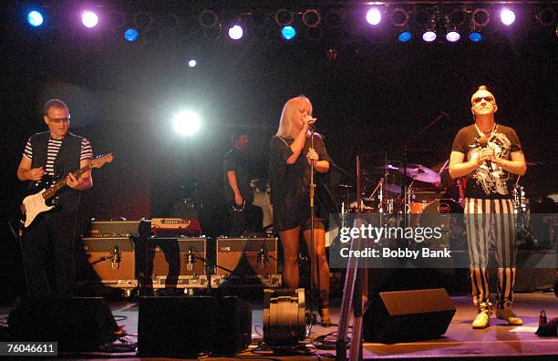 The 52's, Kate Pierson, Keith Strickland, Cindy Wilson and Fred Schneider perfom at Seaside Concert Series Asser Levy Park, Brooklyn New York August...