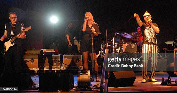 The 52's, Kate Pierson, Keith Strickland, Cindy Wilson and Fred Schneider perfom at Seaside Concert Series Asser Levy Park, Brooklyn New York August...