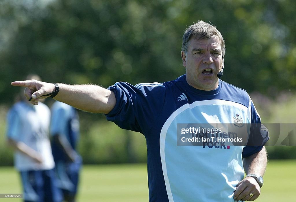 Newcastle United training