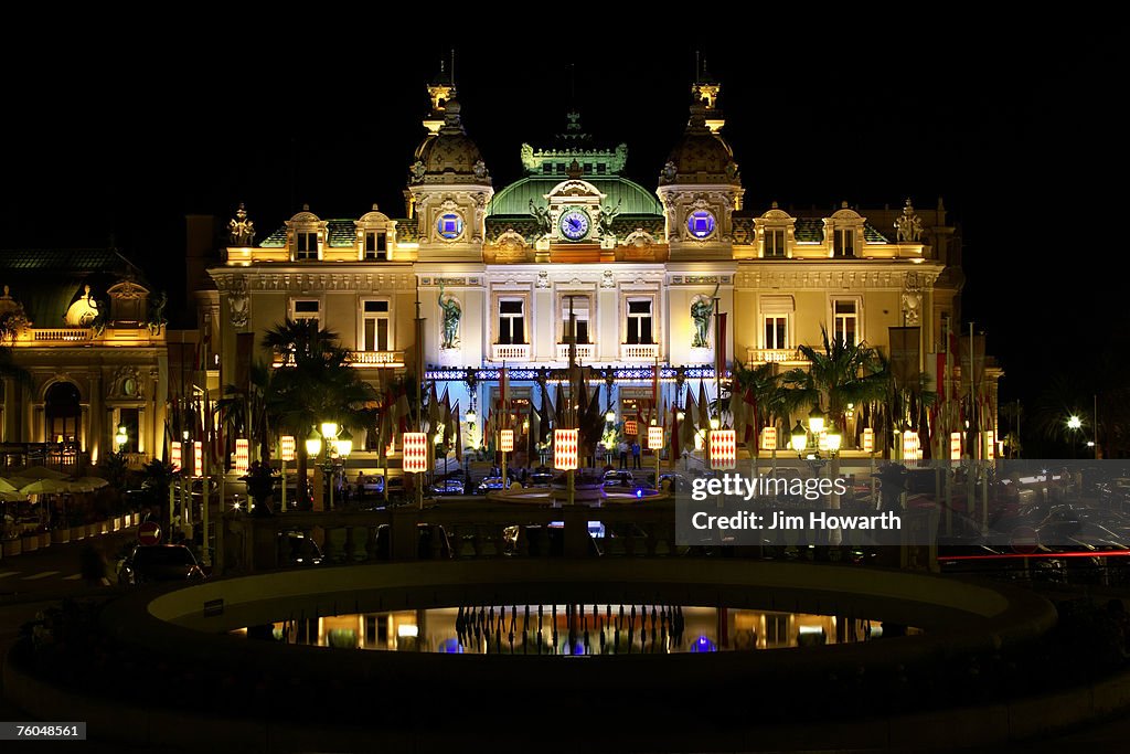 Monaco, Monte Carlo, The Casino, night