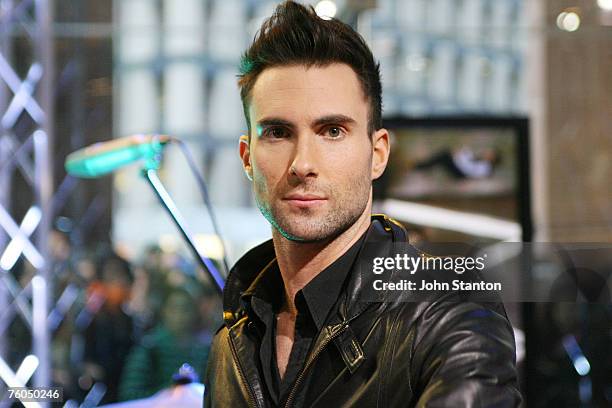 Adam Levine of Maroon 5 performs live on breakfast show Sunrise on July 4 at Channel 7 studios in Sydney, Australia..