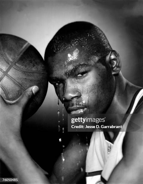 Kevin Durant of the Seattle SuperSonics poses for a portrait during the 2007 NBA Rookie Photo Shoot on July 27, 2007 at the MSG Training Facility in...