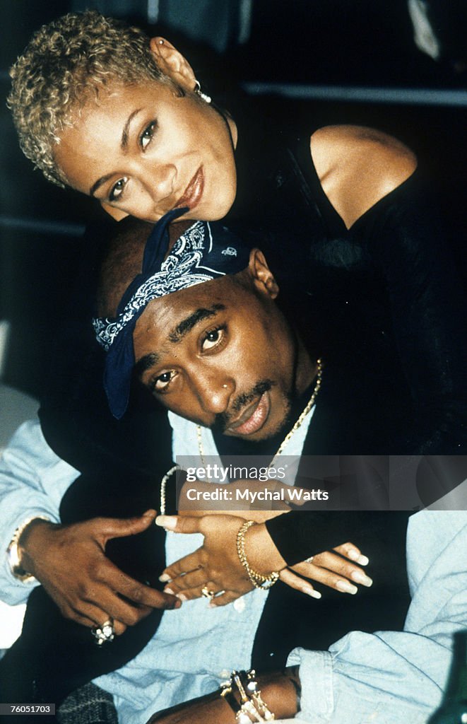 Tupac Shakur and Jada Pinkett Smith
