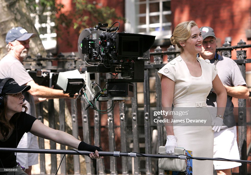 Kate Winslet On Set of ''Revolutionary Road'' - May 30, 2007