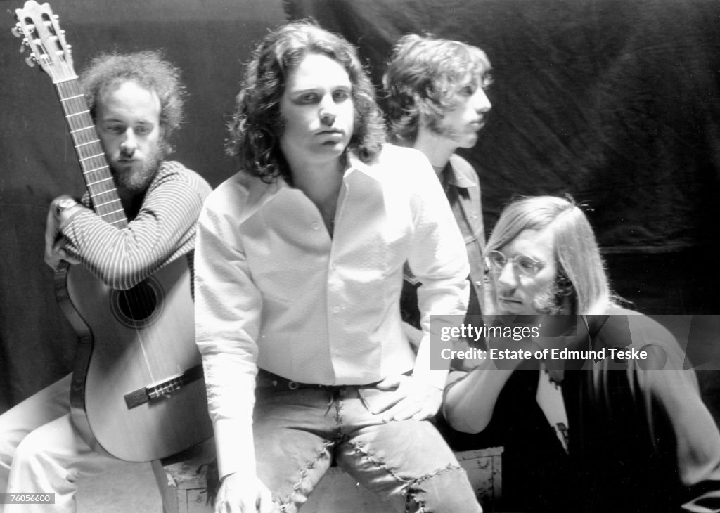 The Doors L-R Robby Krieger, Jim Morrison, John Densmore and Ray ...