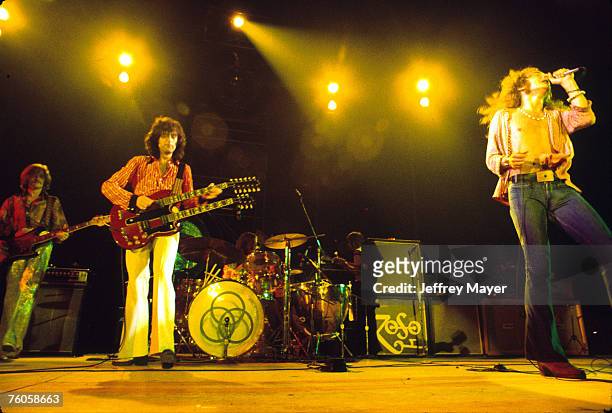 John Paul Jones, Jimmy Page, John Bonham and Robert Plant of Led Zeppelin