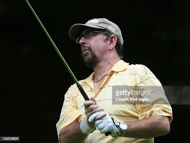 Steve Martin of Scotland in action during the second round of the Bad Ragaz PGA Seniors Open played at Bad Ragaz GC on August 11, 2007 in Bad Ragaz,...