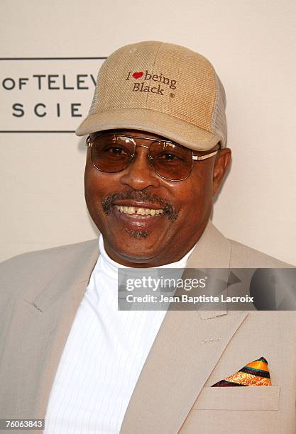 Roger E. Mosley arrives at the Academy of TV Stunts Peer Group Party at the Academy of Television Arts & Sciences on August 11, 2007 in North...