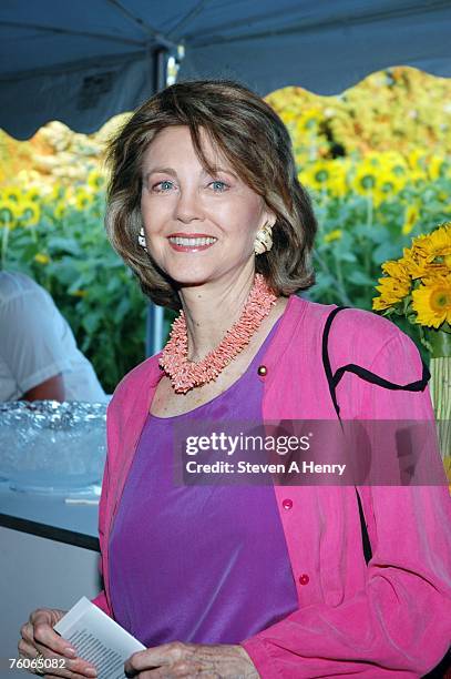 Maria Cooper-Janis attends the Sunflowers After Hours Dinner to Benefit A.C.E. August 11, 2007 in Southampton, New York.