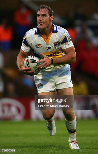 Gareth Ellis of Leeds Rhinos during the Engage Super League match between Leeds Rhinos and Salford Reds at Headingley Carnegie on August 10, 2007 in...