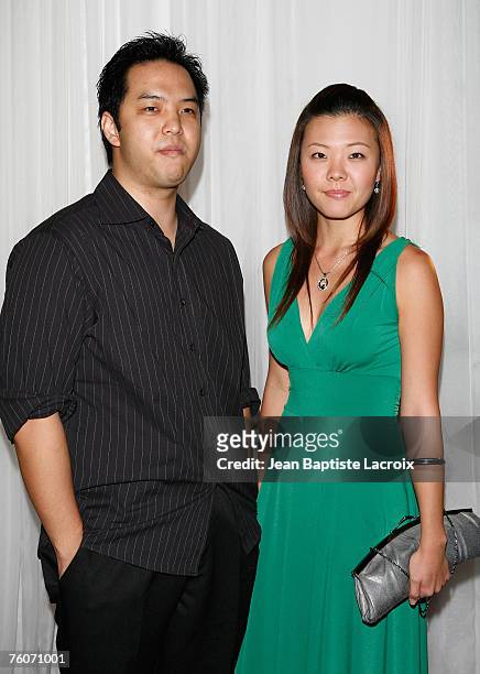 Roy Ro and wife arrives at the screening of the new television series 'Trinity' at the Level 3 nightclub on August 12, 2007 in Los Angeles,...