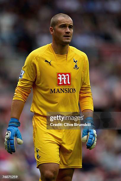 Paul Robinson of Tottenham Hotspur during the Barclays Premier League match between Sunderland and Tottenham Hotspur at the Stadium of Light on...