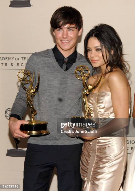 Zac Efron and Vanessa Anne Hudgens, winners Outstanding Children's Program for "High School Musical"