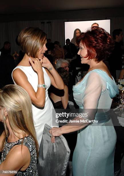 Victoria Beckham and Sharon Osbourne *EXCLUSIVE*