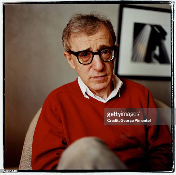 Woody Allen in Toronto, Canada, May 6 at the Windsor Arms Hotel, promoting his film "Hollywood Ending".