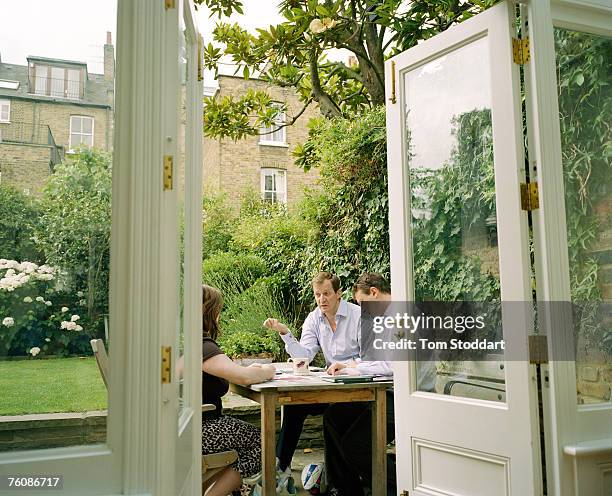 Alastair Campbell, former Press Secretary to Prime Minister Tony Blair, pictured in his garden at his home in London for TIME Europe. Campbell's...