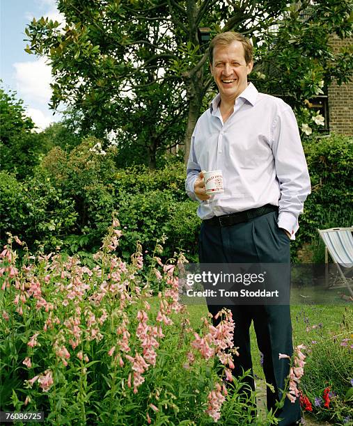 Alastair Campbell, former Press Secretary to Prime Minister Tony Blair, pictured in his garden at his home in London for TIME Europe. Campbell's...