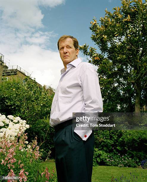 Alastair Campbell, former Press Secretary to Prime Minister Tony Blair, pictured in his garden at his home in London for TIME Europe. Campbell's...