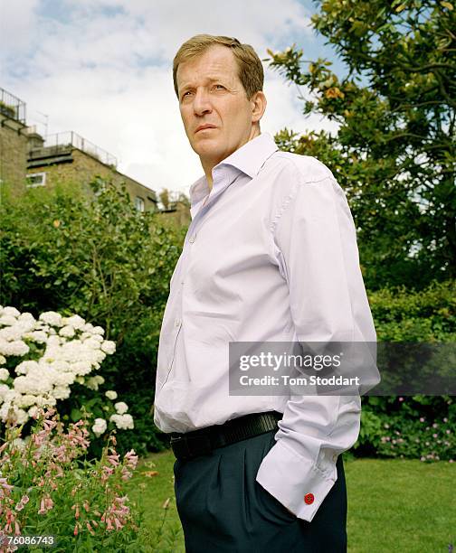 Alastair Campbell, former Press Secretary to Prime Minister Tony Blair, pictured in his garden at his home in London for TIME Europe. Campbell's...