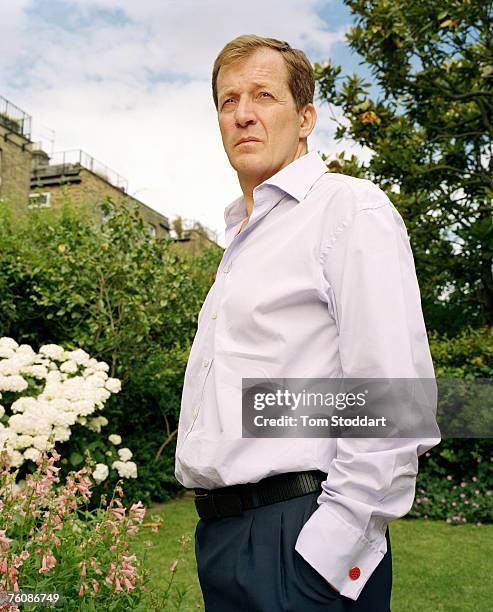 Alastair Campbell, former Press Secretary to Prime Minister Tony Blair, pictured in his garden at his home in London for TIME Europe. Campbell's...