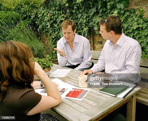 Alastair Campbell, former Press Secretary to Prime Minister Tony Blair, pictured in his garden at his home in London for TIME Europe. Campbell's...