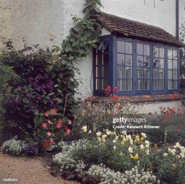 Cottage garden at Brockham, Surrey, 1967.