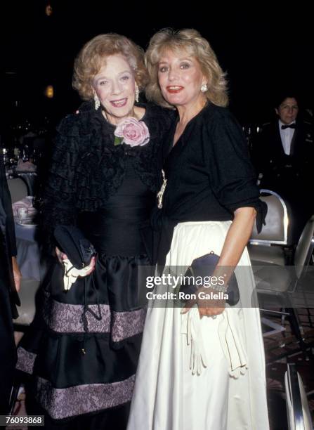 Brooke Astor and Barbara Walters