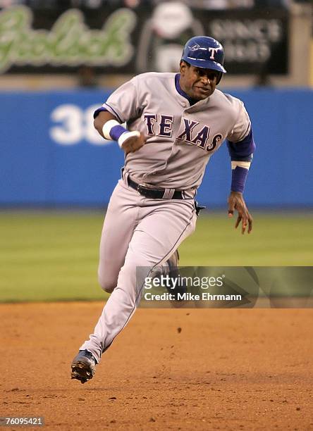Sammy Sosa of the Texas Rangers during a game against the New York Yankees at Yankee Stadium in NY, NY on May 8, 2007.