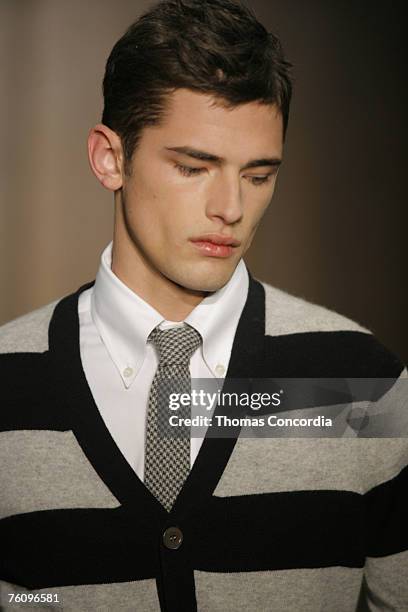 Model wearing Adam + Eve Fall 2007