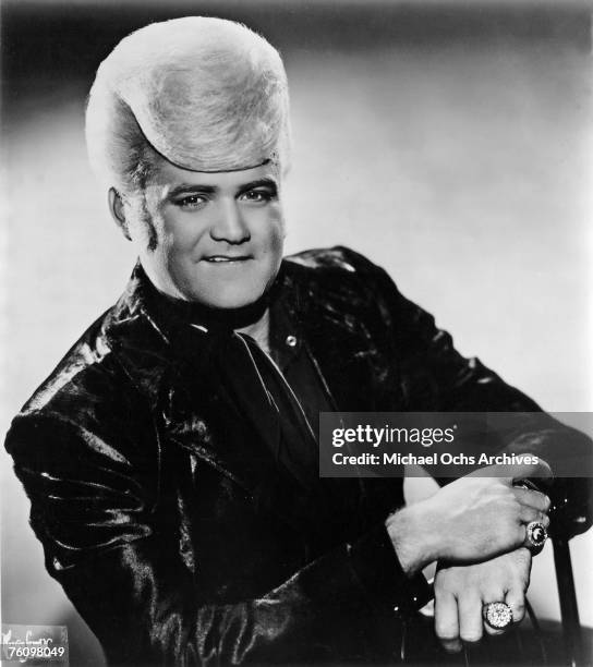 1960s: Flamboyant soul singer Wayne Cochran poses for a publicity shot circa the mid-1960s in Chicago Illinois.