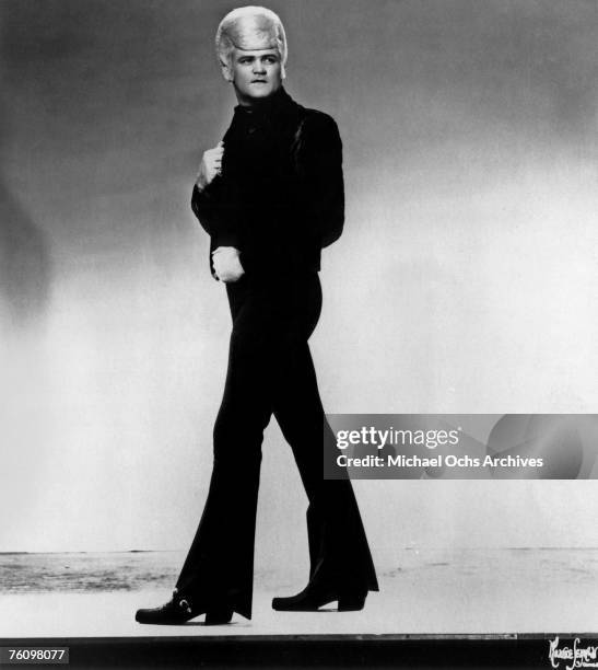 Flamboyant soul singer Wayne Cochran poses for a publicity shot circa the mid-1960s in Miami, Florida.