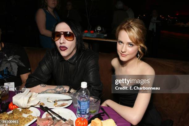 Marilyn Manson and Evan Rachel Wood