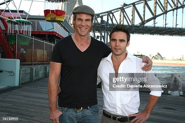 Aaron Jeffrey and Dustin Clare