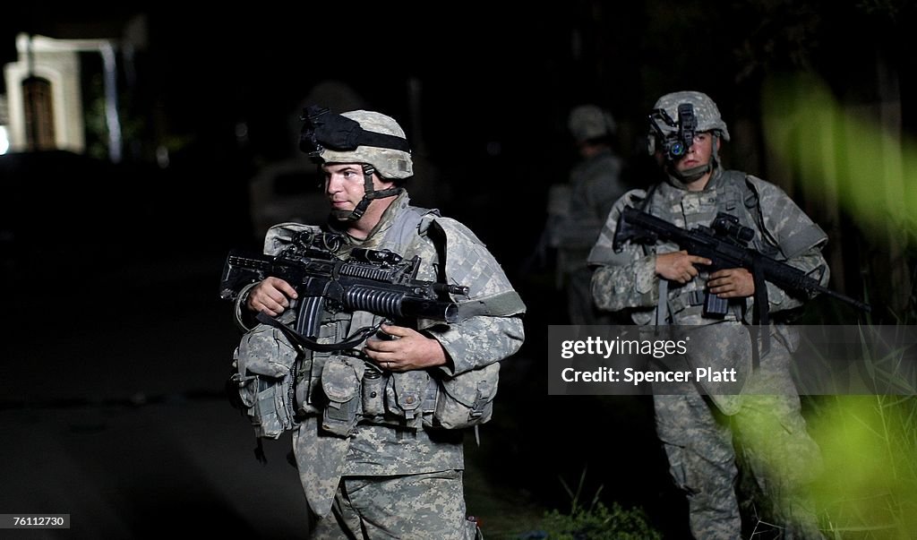 U.S. Army Patrols Baghdad Neighborhoods