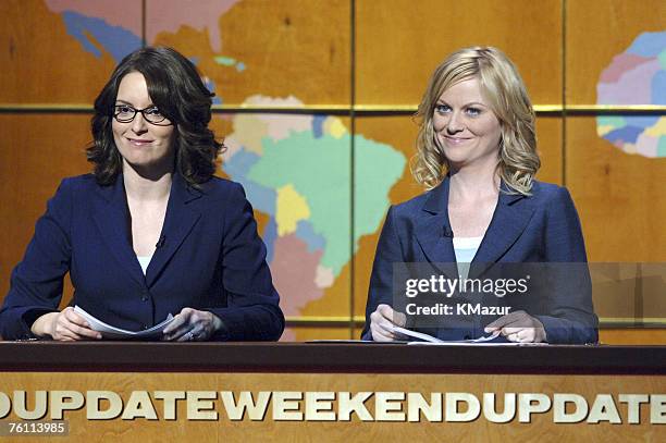 Tina Fey and Amy Poehler of "Saturday Night Live"