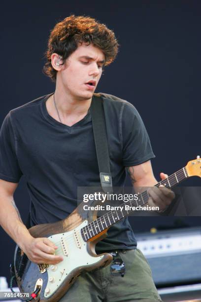 John Mayer performs at Eric Clapton's Crossroads Guitar Festival 2007 held at Toyota Park on July 28, 2007 in Bridgeview, Illinois.