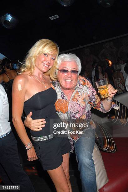 Jill Cerrone and Marc Cerrone attend The DJ Greg Cerrone St Tropez Party at the Papagayo's Club on August 12, 2007 in St Tropez, France.