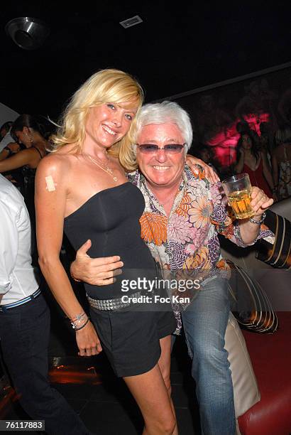 Jill Cerrone and Marc Cerrone attend The DJ Greg Cerrone St Tropez Party at the Papagayo's Club on August 12, 2007 in St Tropez, France.