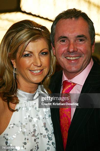 Actor Alan Fletcher and wife and news reporter Jennifer Hanson arrive for the opening of the new Nobu restaurant in the Crown Entertainment Complex...