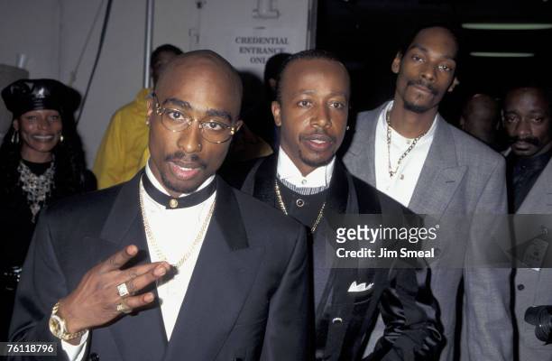 Tupac Shakur, M.C. Hammer and Snoop Dogg